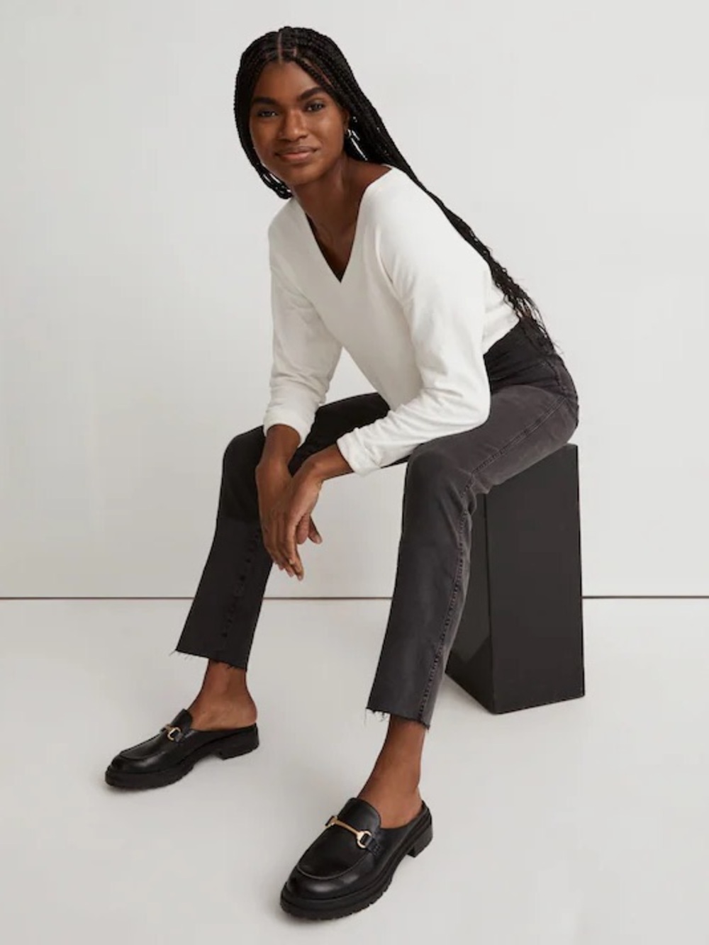 Madewell Stovepipe Jeans Banberry Wash: Raw-Hem Edition